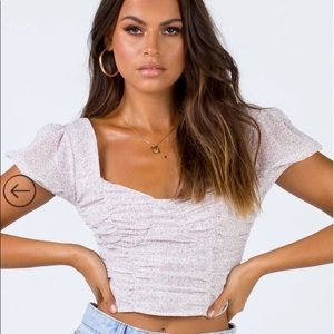 Princess polly cropped blouse